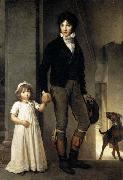Jean-Baptist Isabey, Miniaturist, with his Daughter Theodore Gericault
